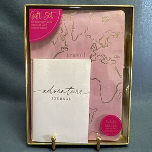 Deluxe Adventure Travel Journal Gold Pen Gift Set Two if by Sea Studios NIB